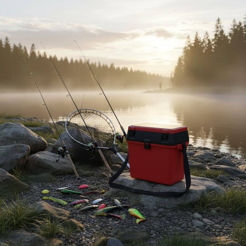 Portable fishing seat box - fishing,