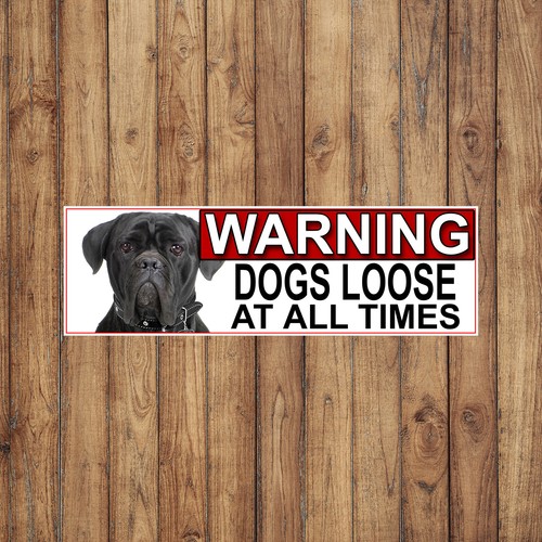 Cane corso warning dogs - corso,