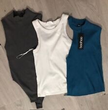 3x women’s vest tops Boohoo