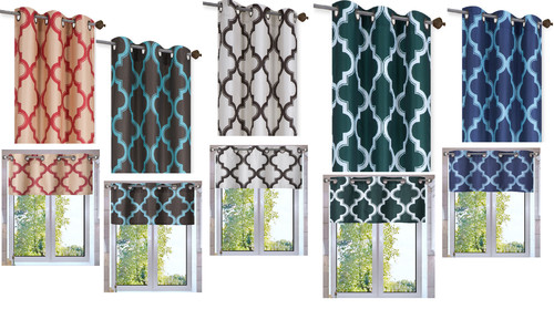 Piece window curtain lined - 1,