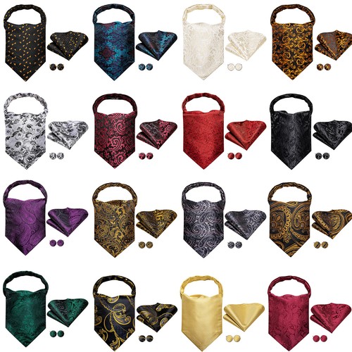 Men jacquard ascot cravat - ascot,