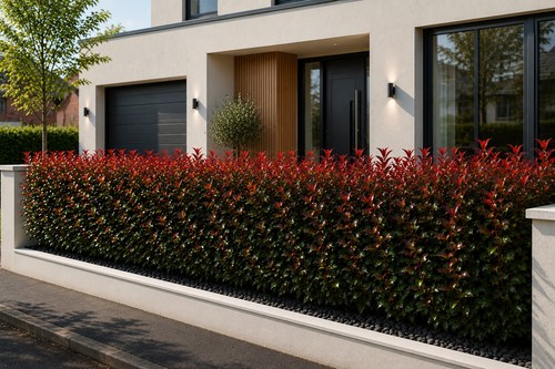 Photinia red robin hedging - red,