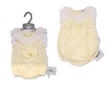 Baby Girls Lemon Bow Romper