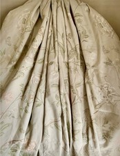 FABULOUS LAURA ASHLEY SUMMER PALACE EAU DE NIL CURTAINS