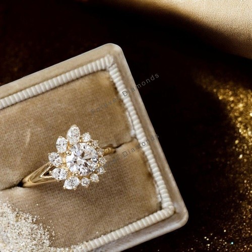 Diamond ring wedding gold lab - diamond,