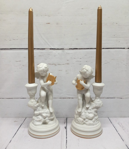Holy cherub candlesticks - holy,