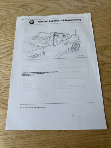 Genuine bmw roadster e36 7 - bmw,