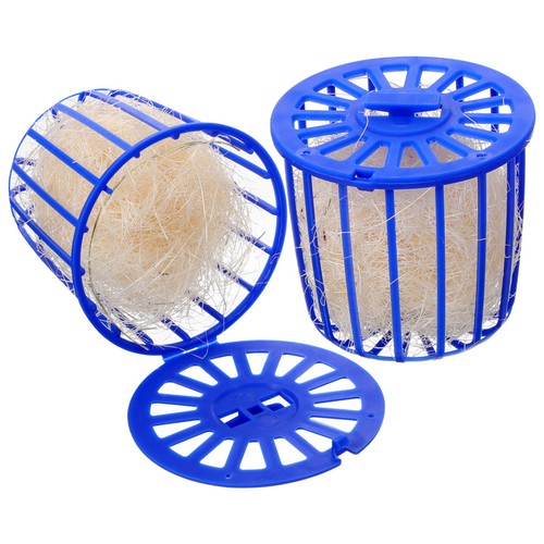 Blue plastic bird nest for - blue,