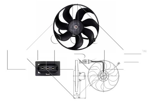 Nrf 47397 fan - radiator, for
