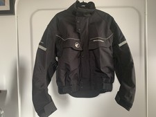 Men’s Bering Motorcycle Jacket Size Large Black Protective Touring Jacket