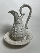 Vintage Parian Ware Jug & Bowl