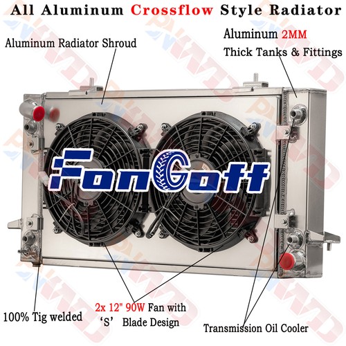 3row radiator shroud - radiator, fan