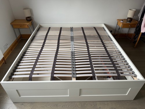 Ikea brimnes bedframe with - ikea,