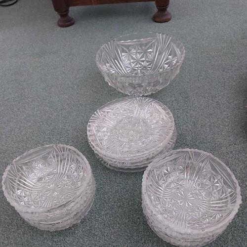 16cm cut crystal glass - glass, ice