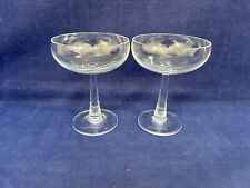 HANDMADE COCKTAIL CHAMPAGNE MARTINI  GLASSES X 2  14 CM TALL 200 ML