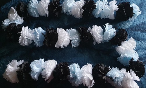 Light blue white black - light, blue/white/black