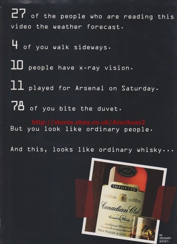 Canadian club whisky 1995 - whisky,