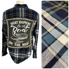 Upcycled Flannel Shirt Womens