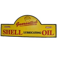 Shell Oil Cast Iron Sign