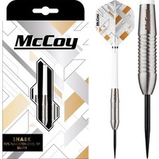 Tungsten Darts Set 22g 24g 26g grams 90% McCoy Shark Silver