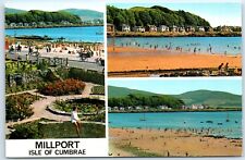 Postcard Millport Isle of Cumbrae Scotland Garrison Gardens Newton Beach Kames