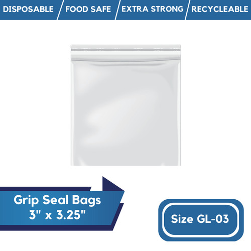 Grip seal bags self resealable - grip,