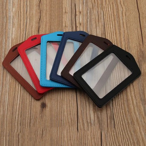 Leather vertical badge - pu,