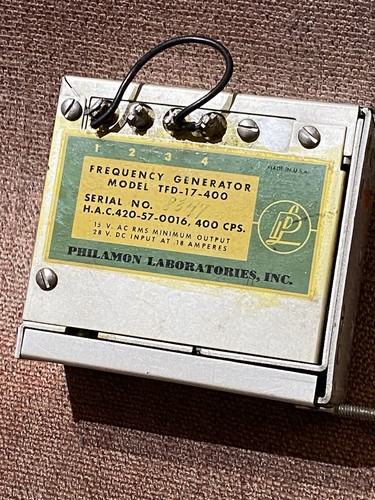 1960 philamon tfd 400 - philamon, tfd-17-400