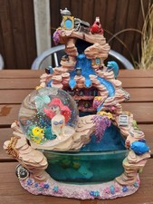 Huge Disney "The Little Mermaid" Snow Globe Vintage Little Mermaid Ornament RARE