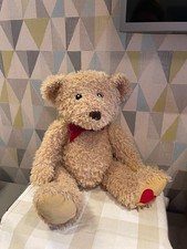 Traditional Beige Sitting Teddy Bear 14" Sitting