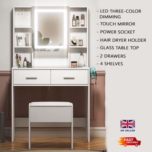 Shelves drawers led mirror - 4,