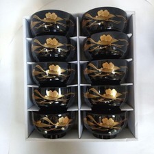 Japanese Wooden Soup Bowls Set