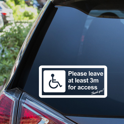 Disabled mobility please leave - please,