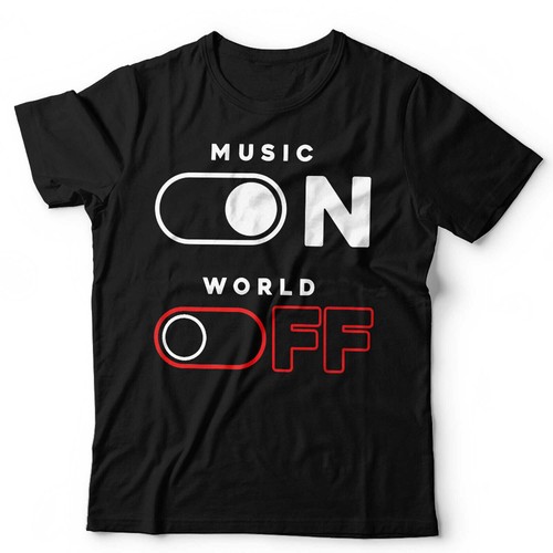 Music tshirt world - music,