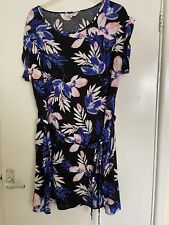 Ladies Dress Knee Length/Long Tunic Top With Belt In Size 18