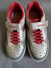 Boys Geox Respira Gray/Red