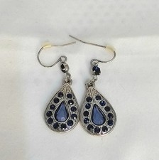 Elegant Blue Teardrop Dangle