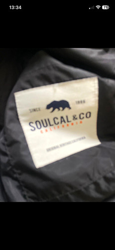 Soulcal boys black hooded - &,