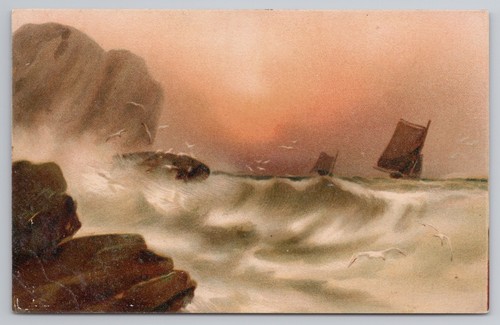 Vintage postcard dramatic - vintage, postcard,