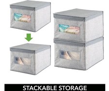 Grey Storage Boxes mDesign Set