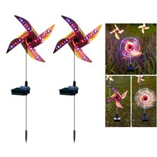 2 Packs Solar Wind Spinner