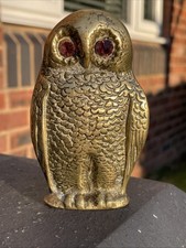 Retro Vintage Solid Brass Owl