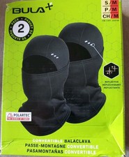 2 x BULA Polartec Convertible Balaclava Reflective 4 in 1 S/M