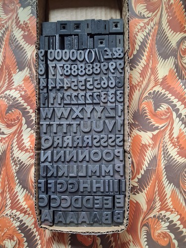 Metal letterpress printers - metal,