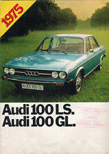 Audi 100 LS GL 1975 UK market original full colour sales brochure