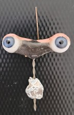 GENUINE ANTIQUE GERMAN BLUE GLASS DOLLS EYES 12mm