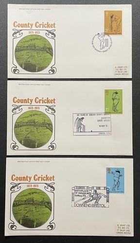 1972 fdc county cricket - 1972,