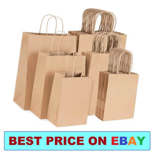 Brown paper bags with handles - bags,