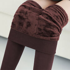 UK Womens Winter Warm Thick Fleece Lined Thermal Pants Stretchy. Leggings Ladies