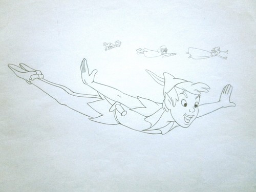 Peter pan flying over london - peter,